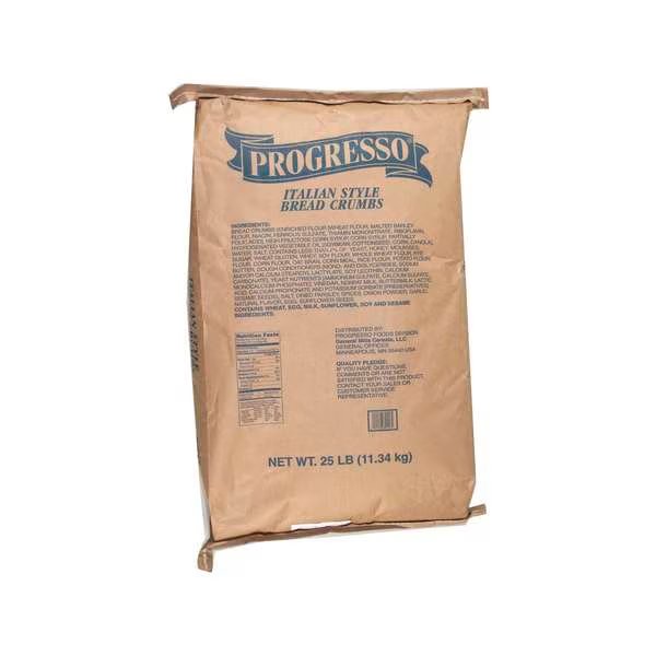 Progresso Italian Style Bread Crumbs Bag 25lbs, Progresso, Mfr#: 41196-89116